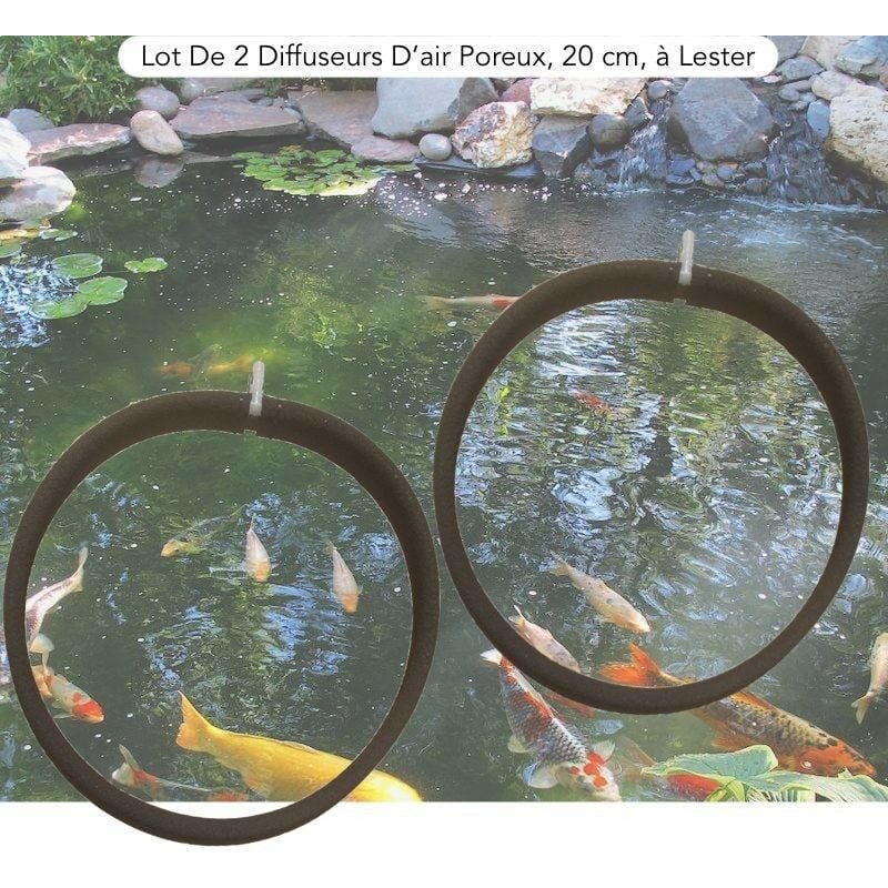 Lot De 2 Diffuseurs D'Air Poreux, premier prix, 20 cm. à Lester, Bassins - Noir