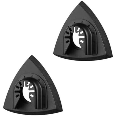 Lot de 2 disques abrasifs Delta - 80 mm Accessoire optimal pour Fein Multimaster, Bosch, Parkside, Ryobi, Worx, Workzone et plus encore Outil multifonction Papier abrasif