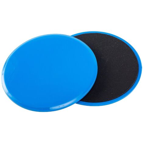Lot de 2 disques de glisse bleus - Plateau de glisse pour exercices de fitness, yoga, musculation, renforcement des abdominaux