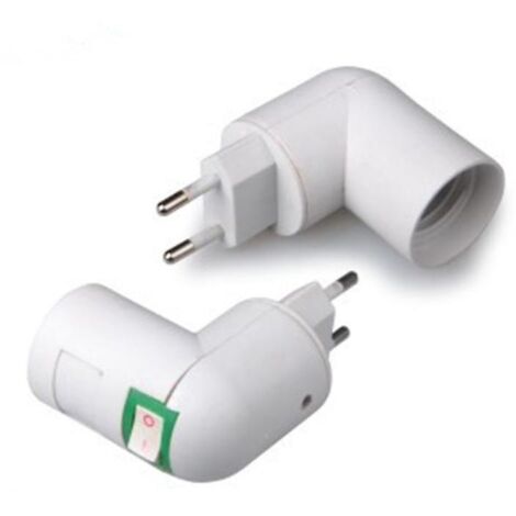 lot De 2 Douilles Euro E27 (sans Ampoules) Avec Interrupteur Sans Fil Pour Lampes Murales De Cuisine Ac 230v, Support D'ampoules Led, Adaptateur P
