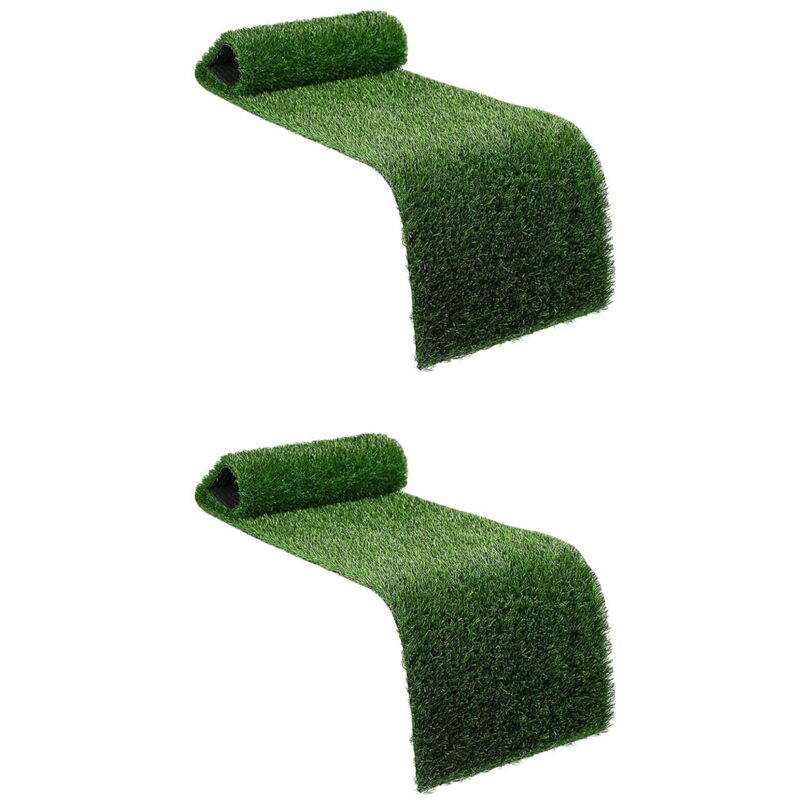 Lot de 2 drapeaux de table en gazon artificiel pliables, tapis bohème, couverture de table de mariage, banquet