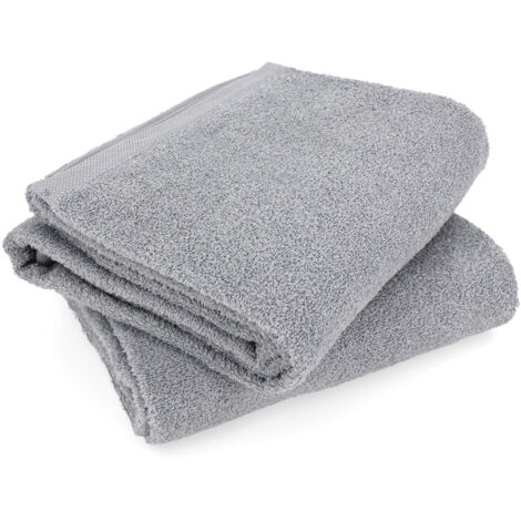Lot de 2 draps bain 90x150 ALPHA