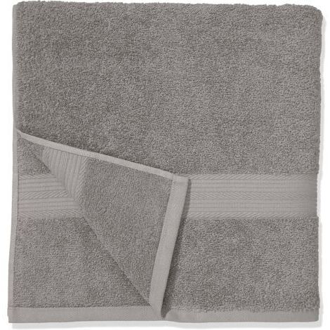 Lot de 2 draps de douche 100 % coton pour salle de bain, résistants à la décoloration, doux et absorbants, 2 Serviette de bain, 70 x 140 cm, gris