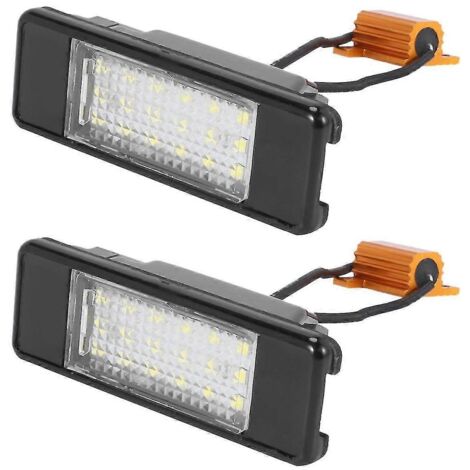 Lot de 2 éclairages de plaque d'immatriculation à LED compatibles avec Mercedes-Benz Sprinter (W906) (2006-2016) et Vito (W639)