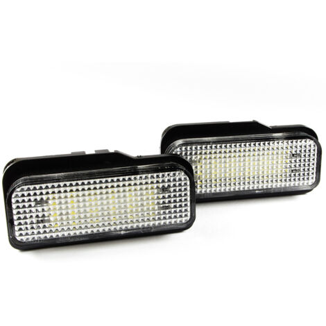 Lot de 2 éclairages de plaque d'immatriculation à LED pour Mercedes W203 W211 W219 R171