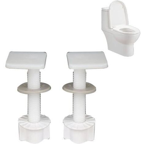Lot de 2 écrous à vis universels pour abattant de toilette vis de fixation pour siège de toilette kit de vis d'expansion écrous de connecteur de toilettes accessoires