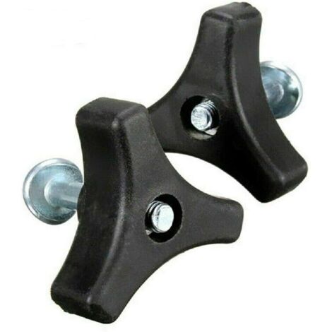 Lot de 2 écrous et boulons universels pour poignée de tondeuse à gazon, kit de vis de poignée triangulaire, pièces de rechange Mountfield pour tondeuse à gazon Mountfield et outils électriques