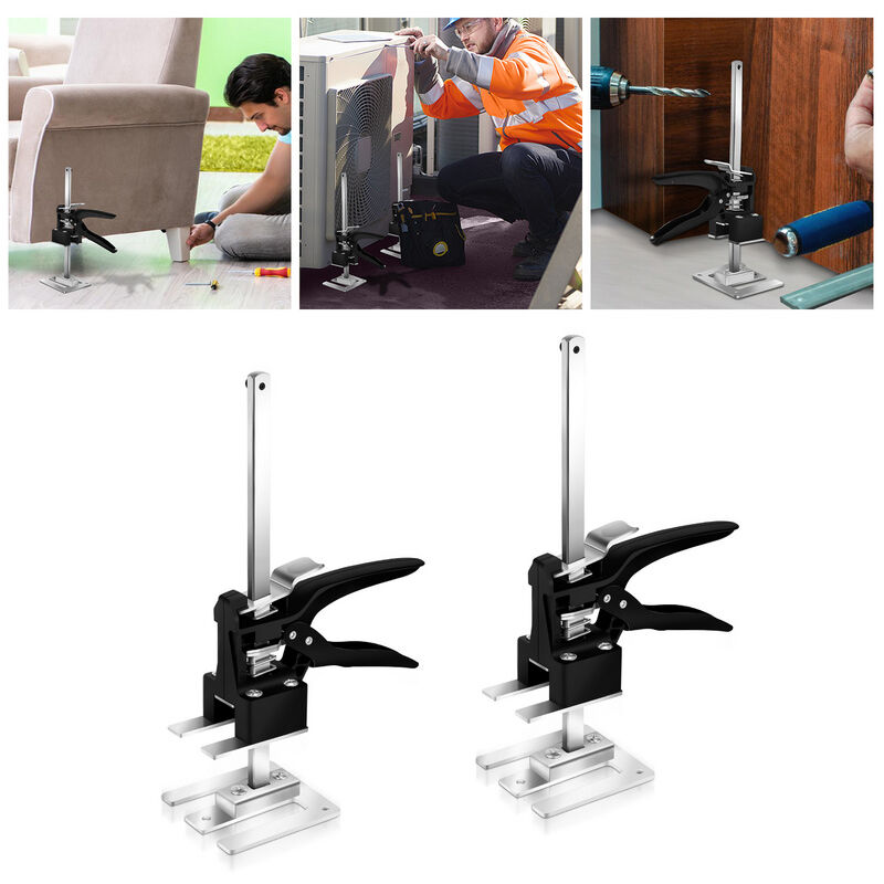 Jopassy - Lot de 2 élévateurs à outils à main multifonctions - Pour plaques de plâtre - Pour murs et fenêtres - Jusqu'à 240 kg