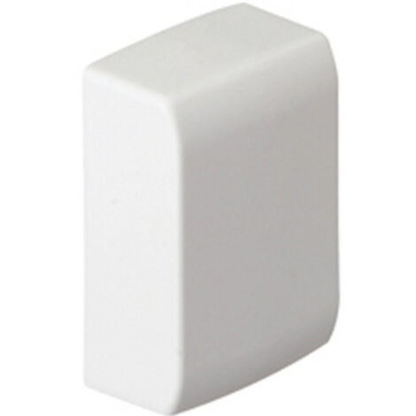 Lot de 2 embouts blanc pour moulure, H. 3.4 x P.1.5 cm