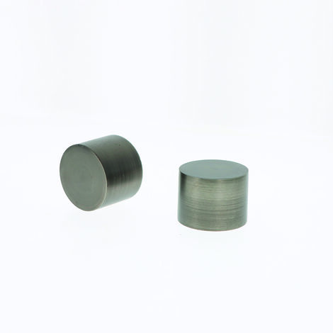Lot de 2 Embouts Capuchon pour tringles à rideaux de Diam. 28mm en Carbone - BOULET