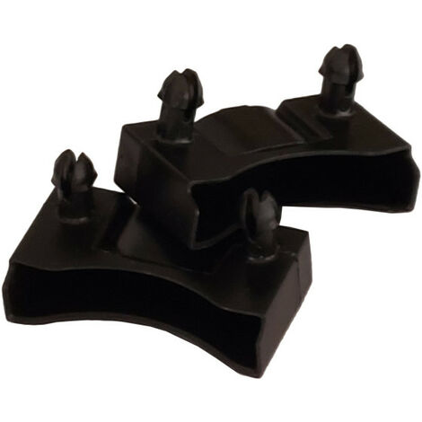 Lot de 2 embouts noir pour lattes 48 x 8 mm