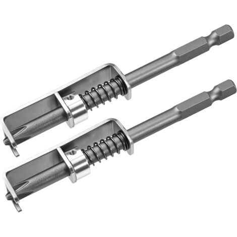 Lot de 2 embouts porte-vis à ressort, embouts de tournevis anti-chute, porte-embouts utilisable d'une seule main pour électriciens, mécaniciens et bricoleurs, outil universel de maintien des vis.