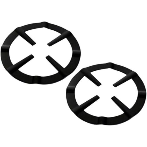 Lot de 2 embouts pour cuisinière à gaz - En forme de croix - Pour cuisinière à gaz - Support de casserole - Grille - Anneau d'appui pour cafetière à expresso, cafetière à café, four et cuisine