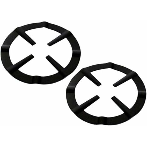 Lot de 2 embouts pour cuisinière à gaz - En forme de croix - Pour cuisinière à gaz - Support de casserole - Grille - Anneau d'appui pour cafetière à expresso, cafetière à café, four et cuisine
