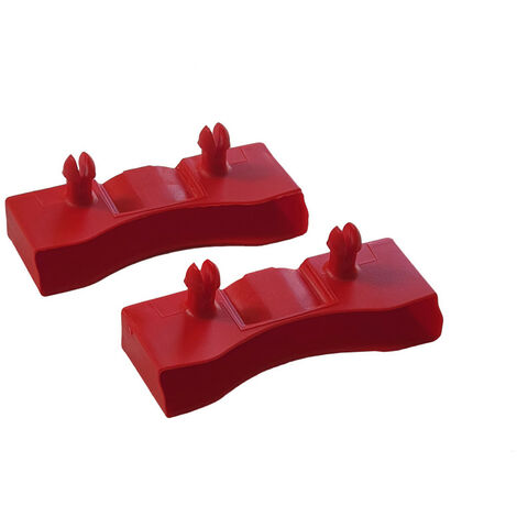 Lot de 2 embouts rouge pour lattes de 68 x 8 mm