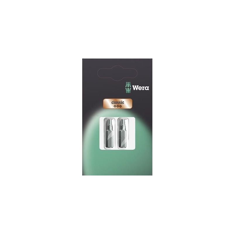 Wera - lot de 2 embouts torx® 2 x T10 x 25 mm 867/1 z sb sis 05073313001 LONGUEUR:25 mm