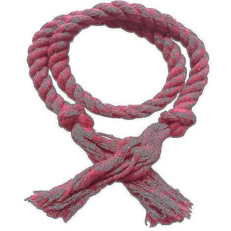 Lot de 2 embrasses de rideaux en corde de coton et lin tissée, couleur unie, rose foncé, Jikaix