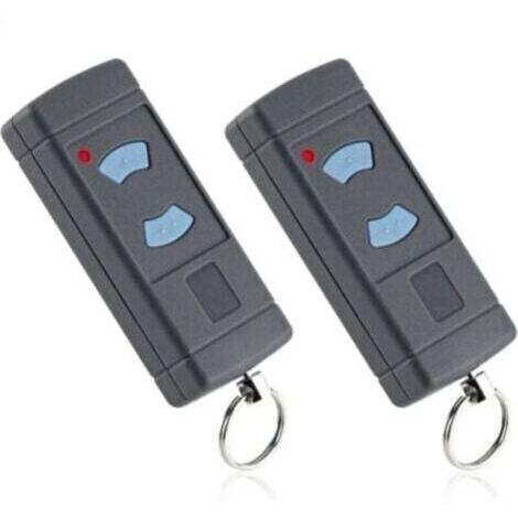Lot de 2 Émetteur Garage Boutons Bleus 868MHz Remplacement pour HORMANN HSE2-868 HSM4-868 HSE4-868 Compatible avec Tubauto HSM4-868 HS4-868