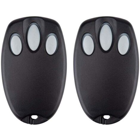 Lot de 2 émetteurs de porte de garage portatifs de remplacement pour Chamberlain Liftmaster Motorlift 94335E 84335E ML700 ML500 ML850 Merlin+ C945 C840 Security+ 433,92 MHz