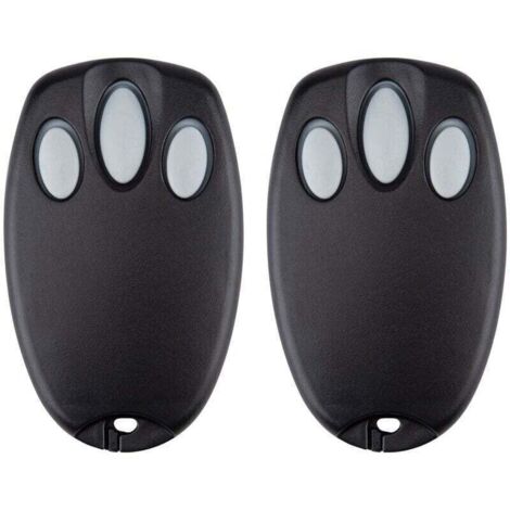 Lot de 2 émetteurs de porte de garage portatifs de remplacement pour Chamberlain Liftmaster Motorlift 94335E 84335E ML700 ML500 ML850 Merlin+ C945 C840 Security+ 433.92 MHz