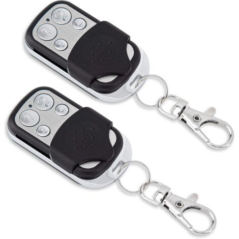 Lot de 2 émetteurs de rechange pour porte de garage 433,92 MHz 100 % compatible avec NOVOFERM NOVOTRON 502 MAX43-2, 504 MAX43-4, 512 MIX43-2, MNHS433-02, MNHS433-04