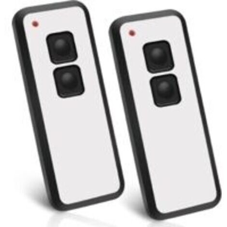 Lot de 2 émetteurs portatifs 433,92 MHz pour porte de garage Novotron 522, 524, 502 MAX43-2, 512 Mix 43-2, 2 canaux