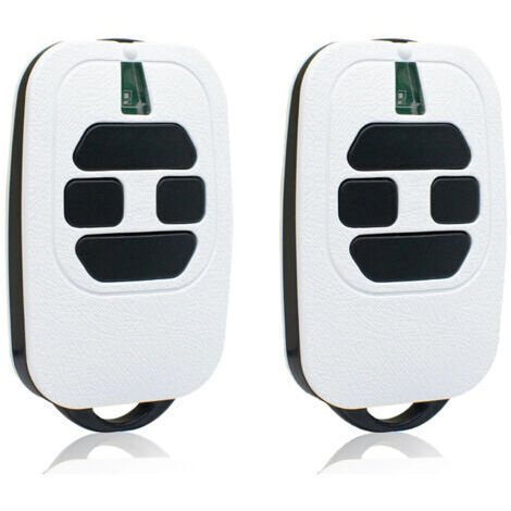 Lot de 2 émetteurs portatifs pour porte de garage – 433,92 MHz – Compatible DEA GTI2/4, GT2/4, MIO TR2/4, MIO TR2N/4N – Télécommande 2 canaux