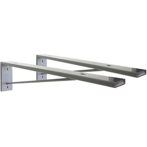 Lot de 2 équerres de fixation invisible pour plan de travail