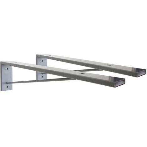 Lot de 2 équerres de fixation invisible pour plan de travail