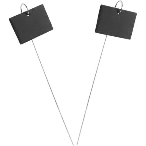 Lot de 2 étiquettes pour plantes potagères et herbes aromatiques de jardin.