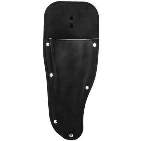Lot de 2 étuis de protection pour sécateurs, pinces et ciseaux, en cuir PU noir.-AquaForge