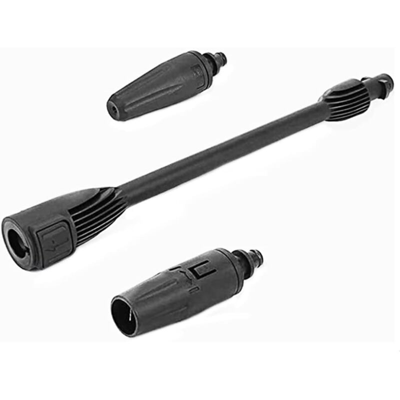 Lot de 2 extensions de pistolet pulvérisateur haute pression, lance de nettoyage 2 en 1, nylon, 3000 psi, entrée 1,27 cm, sortie 2,2 cm, compatible