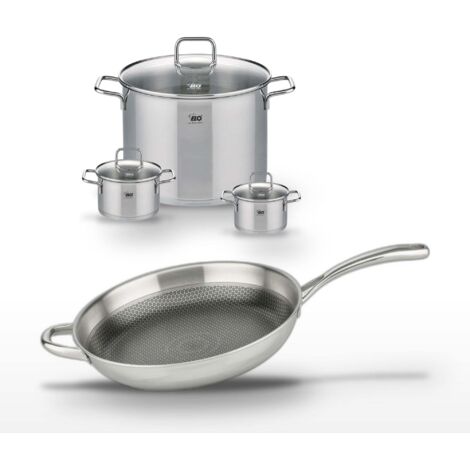 Lot de 2 Faitouts 12/14 cm et Poêle 32 cm Elo Relief Evolution