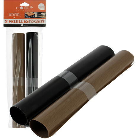 Lot de 2 feuilles de cuisson réutilisables pour Barbecue et Four COOK PROTECT 80161 pour Barbecue