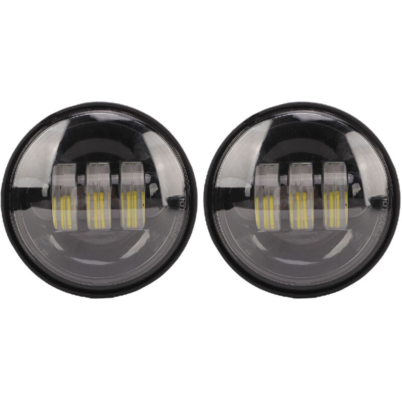 Lot de 2 feux antibrouillard à led, lumière blanche, 4,5 pouces, IP67, étanches, 10 à 32 v, 30 w, feux de conduite pour moto