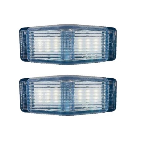 Lot de 2 feux de gabarit à LED pour camion, feu de position avant à double brûleur pour camion, feu de calandre A