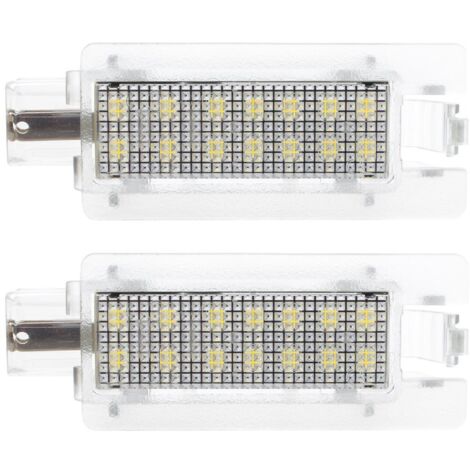 Lot de 2 feux de plaque d'immatriculation à LED pour Renault 19 II Clio I Megane I Scenic I