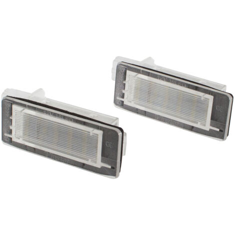 Lot de 2 feux de plaque d'immatriculation à LED pour Renault Captur Espace IV Fluence Modus FL Scenic II III