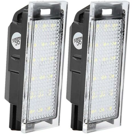 Lot de 2 feux de plaque d'immatriculation LED pour voiture Twingo/Clio/Megane/Lagane