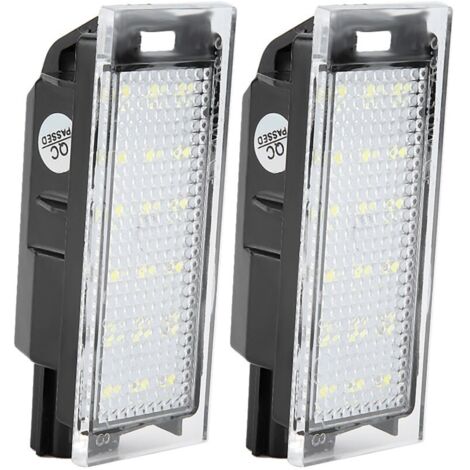 Lot de 2 feux de plaque d'immatriculation LED pour voiture Twingo/Clio/Megane/Lagane