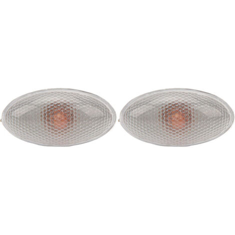 Lot de 2 feux de position latéraux LED 12V – Remplacement pour Peugeot 206 407 607 – Lumière jaune ambre – Haute luminosité et faible consommation