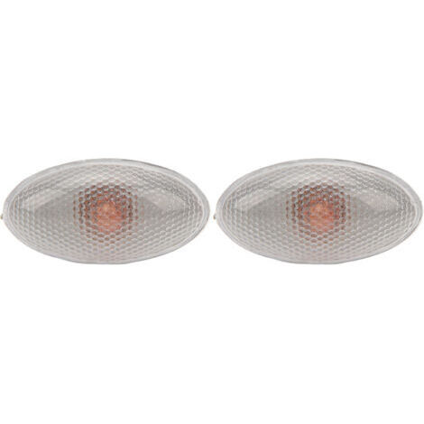 Lot de 2 feux de position latéraux LED 12V – Remplacement pour Peugeot 206 407 607 – Lumière jaune ambre – Haute luminosité et faible consommation