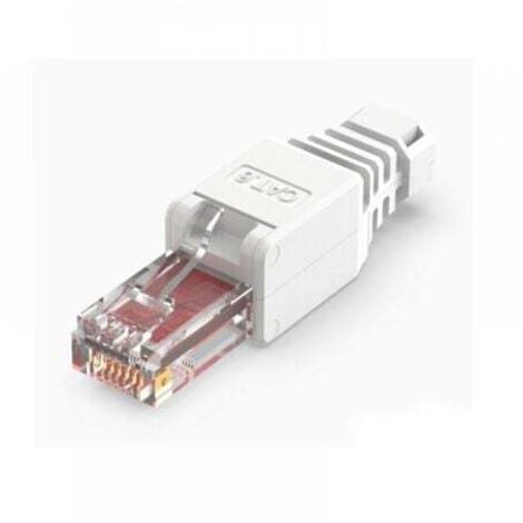 Lot de 2 fiches sans outil CAT 6, tête de cristal de câble réseau sans pression, module sans pince de câble réseau, sans outil