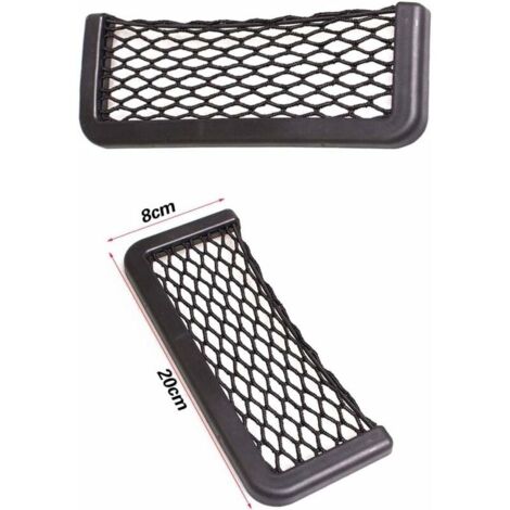 Lot de 2 Filets de Rangement pour Coffre de Voiture Noir Magique 20x8.5 cm-LIAIKI