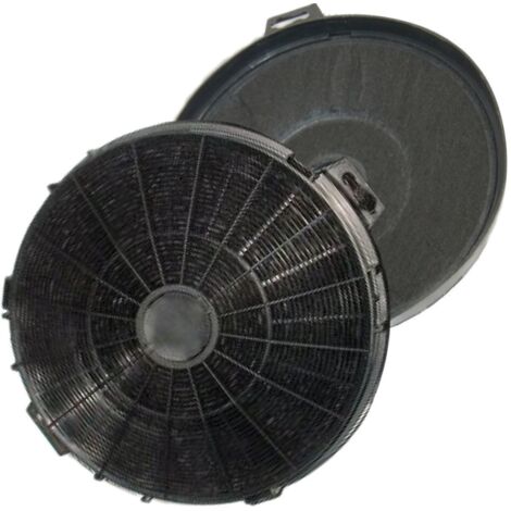 Lot de 2 filtre à charbon D 210mm H 70mm d'origine (690073333) Hotte DE DIETRICH, ARTHUR MARTIN