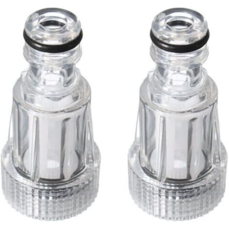 Lot de 2 Filtre à Eau, Plastique Transparent, 175 PSI, 140 Degrés, Pour Karcher K2-K7
