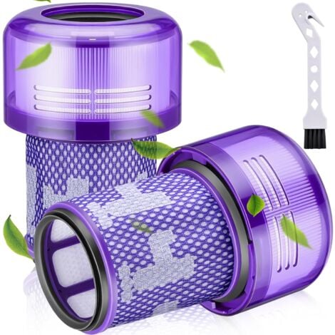 LONGZIMING Lot de 2 Filtre pour aspirateur Dyson V12,filtre pour aspirateur Dyson V12 Slim,filtre HEPA de remplacement lavable pour aspirateur Dyson V12 Detect Absolute Extra,remplacement n° 971517-01