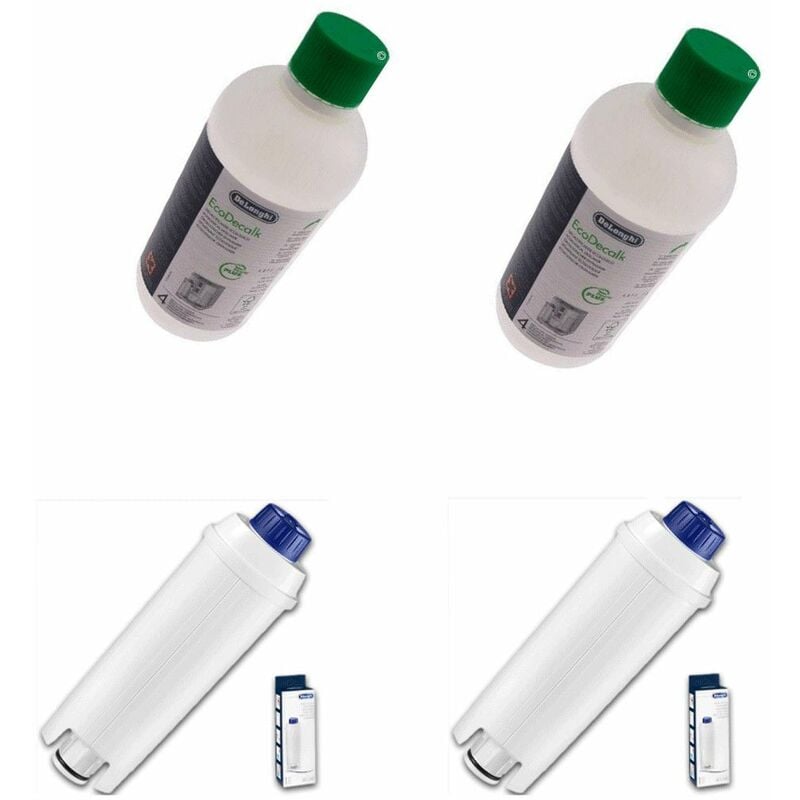 Delonghi - Lot de 2 filtres + 2 détartrants