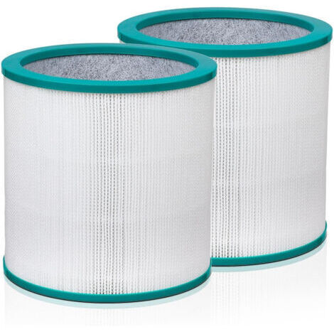 Lot de 2 filtres à air de rechange pour purificateur d'air Dyson Tower Pure Hot Cool Link TP01 TP02 TP03 BP01 AM11 (référence 968126-03)