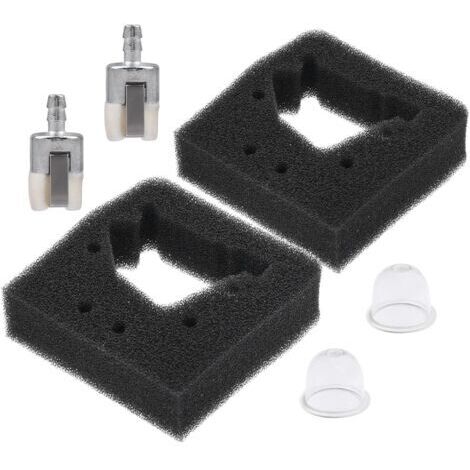 Lot de 2 filtres à air pour moteur Honda GX22 GX31 FG100, cultivateur avec filtre à carburant, ampoule d'amorçage